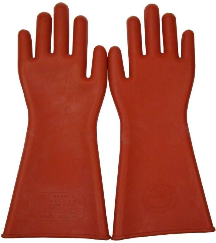 Arbeitshandschuhe, Gummi-Elektriker-Handschuhe, Sicherheitsabdeckung, 12 kV isolierte Handschuhe (Menge: 1 Set) - Ahlsen