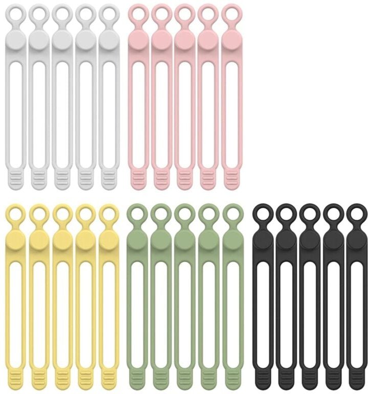 Tlily - Kabelbinder, Management-Organizer, Kabel-Organizer zum Bündeln und Befestigen von Kabeln