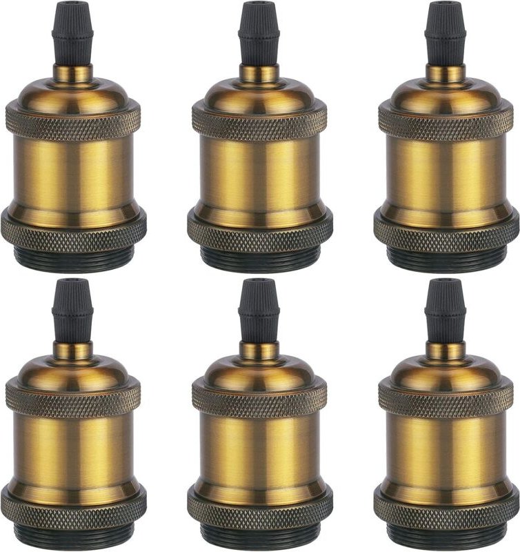 CCYKXA Stück Vintage E27 Lampenfassungen, massive Keramikadapter, Glühbirnenfassungen, Keramik-Lampenhalteradapter, Alum...