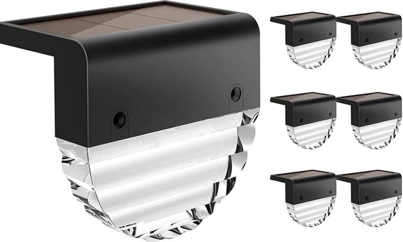 Solar-Gartenleuchten für den Außenbereich, 6-teiliges LED-Solar-Gartenleuchten-Set, warmweißes Licht und 7 Farbwechsel, ...