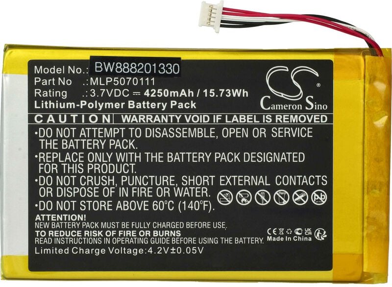 Vhbw - Akku kompatibel mit Autel DS808K, IM508, MaxiDAS DS808K Scanner, DS808 Kfz-Diagnosegerät (4250 mAh, 3,7 v, Li-Pol...