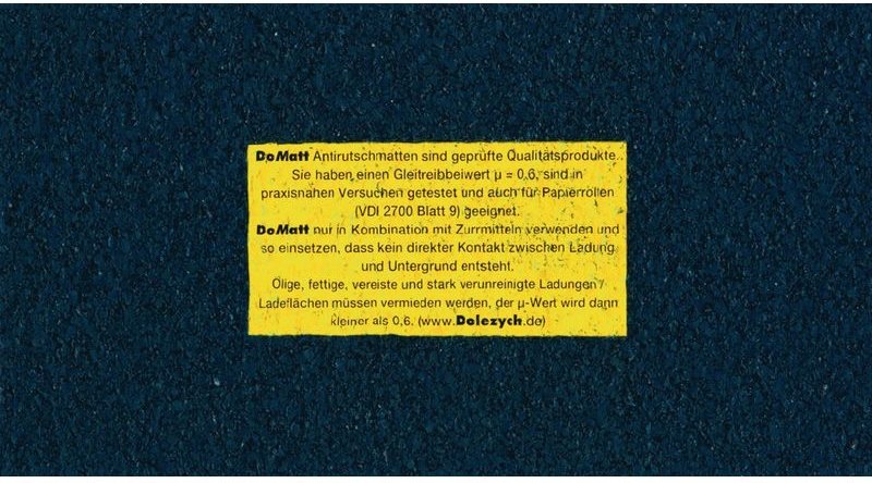 Antirutschmatte L500cm B25cm D8mm a.Granulat 1 Rl. Dolezych
