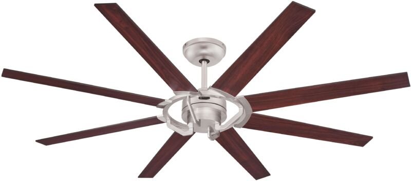 Energiespar Deckenventilator Stoneford Nickel 172 cm