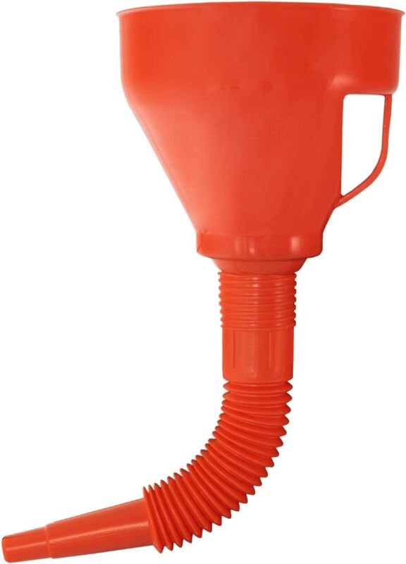 Universaltrichter 1 Liter - Öleinfüllung mit Überlaufrand - Abnehmbarer Einfüllstutzen - Öltrichter Einfüllhilfe mit fle...