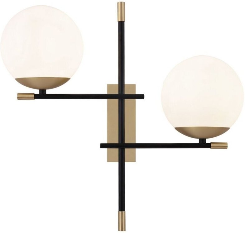 Thumbnail - Nostalgia Wandleuchte Matt Gold , 2 Licht, E14
