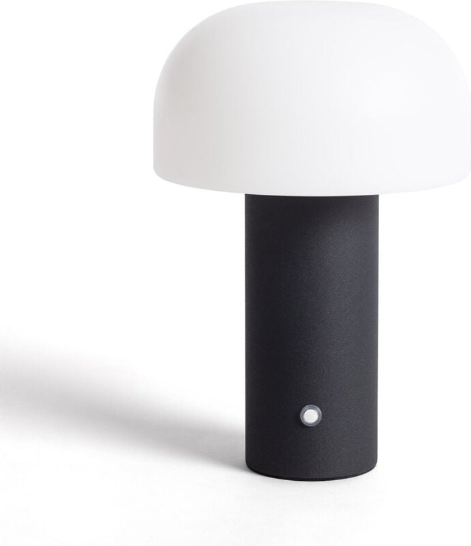 Tragbare LED Tischlampe mit wiederaufladbarem USB Akku Leta Schwarz