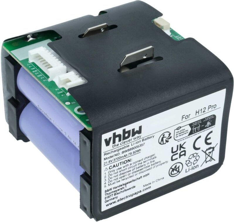 Akku Ersatz für Dreame W2210, W2210-6S1P-BWB, 1.76.DRE.1.7 für Staubsauger (3,7 Ah, 21,6 v, Li-Ion) - Vhbw