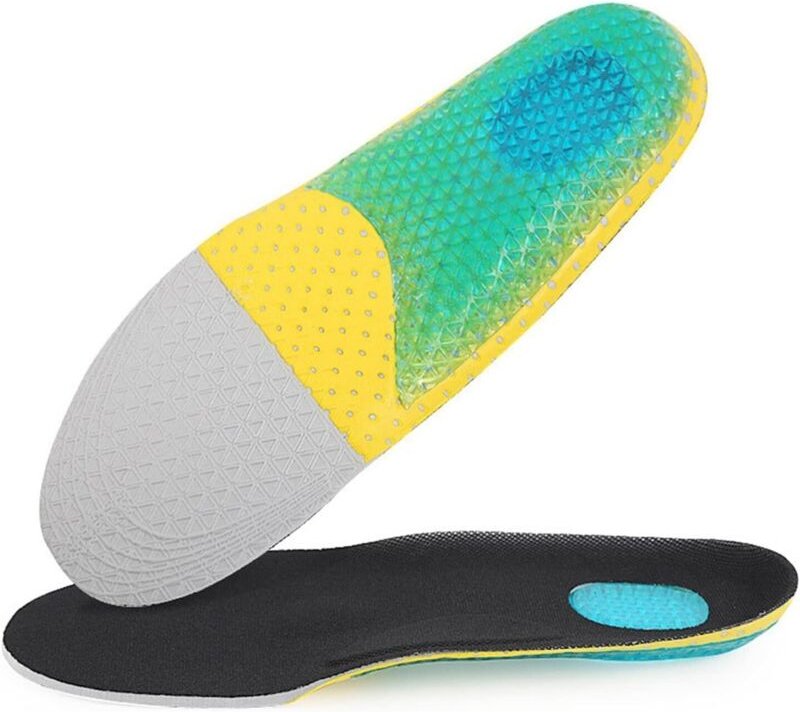 Sollbry - Orthopädische Einlegesohlen aus weichem Silikonschaum zum Laufen, Fußgewölbestützkissen, Sporteinlage, Schuhpo...