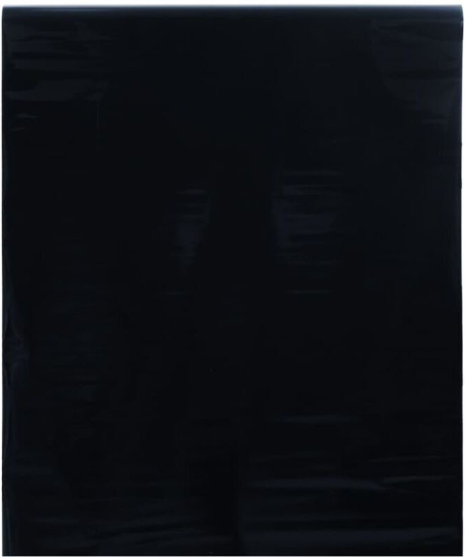 vidaXL Fensterfolie Statisch Matt Schwarz 90x2000 cm PVC