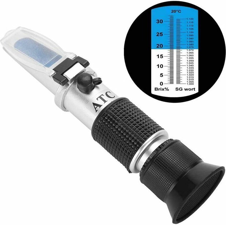 Odipie - Brix-Zuckerrefraktometer 0-32 % Zuckergehalt-Messgerät für SG-Biermost, Traubenmost und Konzentrationen von Get...