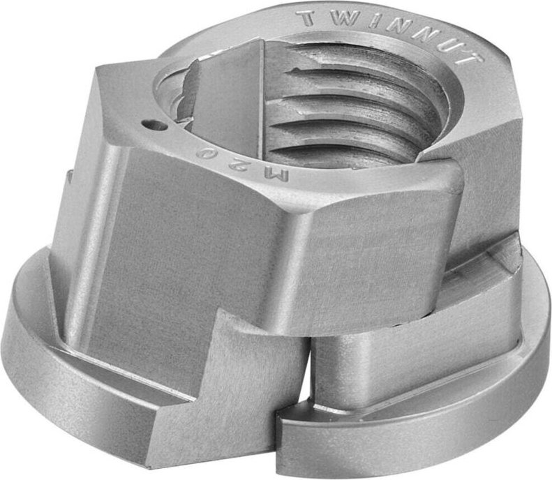 Twinnut Mutter M12 Gesamthöhe 16 mm - AMF