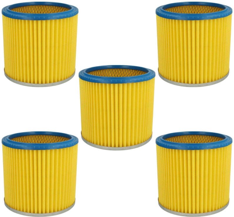 Thumbnail - 5x Faltenfilter kompatibel mit Aqua Vac 7402 b / p, 7400, 7402, 73042, 73031, 7402 b, 7402 p, 740, 73021 Staubsauger - P...