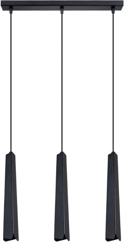 Prysm Deckenleuchte mit 3 Lichtbalken, schwarz - Sollux