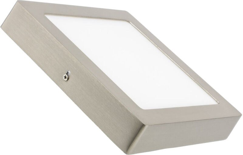 Ledkia - LED-Deckenleuchte 18W Eckig Metall 225x225 mm Silber 6000K Kaltweiß