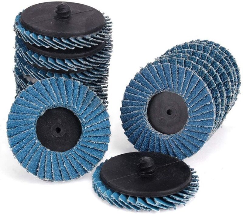 Memkey - 24 Stück Flip-Pfannen, 2 Zoll T27 Zirkonia-Aluminiumoxid-Flach-Flip-Pfannen inklusive 40 Körnungen