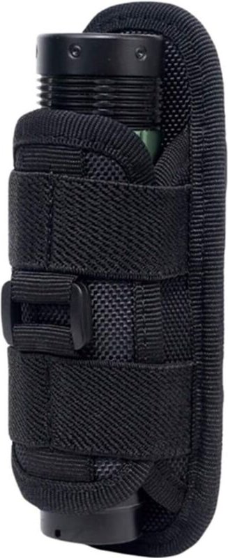 Tonchean - Um 360 Grad drehbares taktisches Taschenlampenholster, Gürtelholster, tragbarer Taschenlampenhalter, Jagdbele...