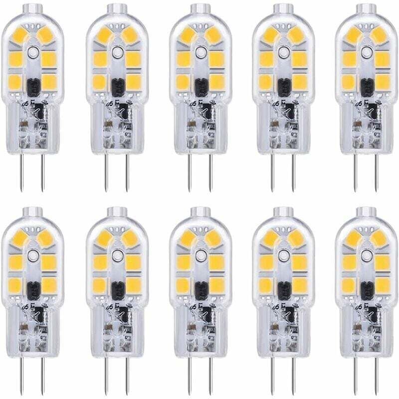 G4-LED-Glühbirne, G4-LED-Glühbirne 12 V, 2 W, Kaltweiß 6000 K, 200 lm, G4-Bi-Pin-Halogen-Äquivalent 10 W 20 W, LED-G4-La...