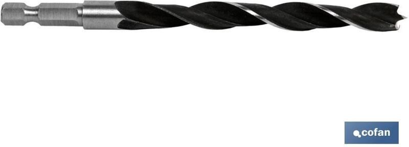 Holzbohrer mit Sechskantgriff 1/4 3 mm