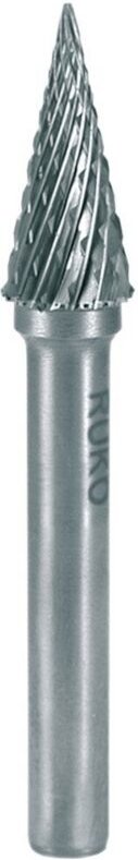 RUKO 116051 Frässtift SKM Ø 3 mm Kopflänge 11 mm Schaft-Ø 3 mm Hartmetall Blank
