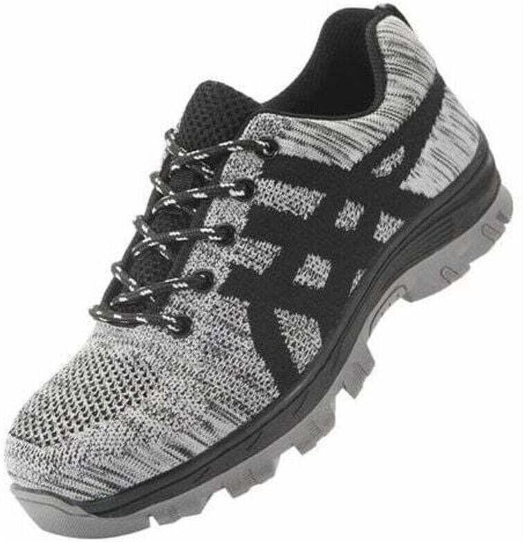 CHOYCLIT Sicherheitsschuhe, Herren Stahlkappe, Komfortabler Schutz, Leicht, Atmungsaktiv, Unisex Arbeitsschuhe, Grau (41...