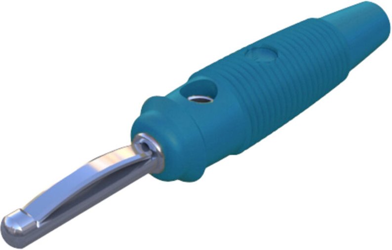 Vq 20 Bananenstecker Stecker, gerade Stift-Ø: 4 mm Blau 1 St. - Sks Hirschmann
