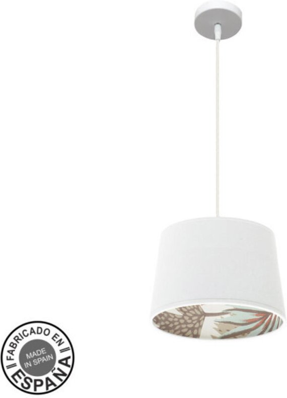 Fabrilamp - Lampe de Decken-Pendelleuchte 30d Tunez 1xe27 Weiß/Weiß-Druck