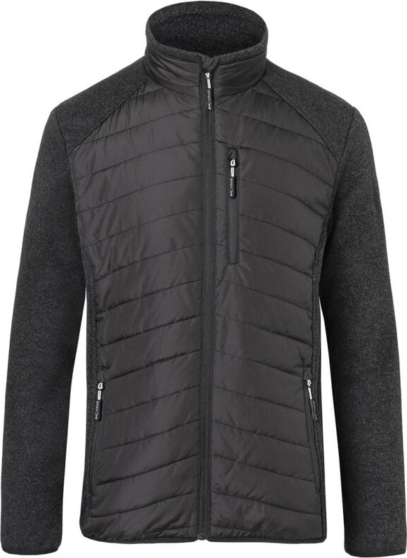 Kübler Hybridjacke Schwarz/Dunkelgrau l