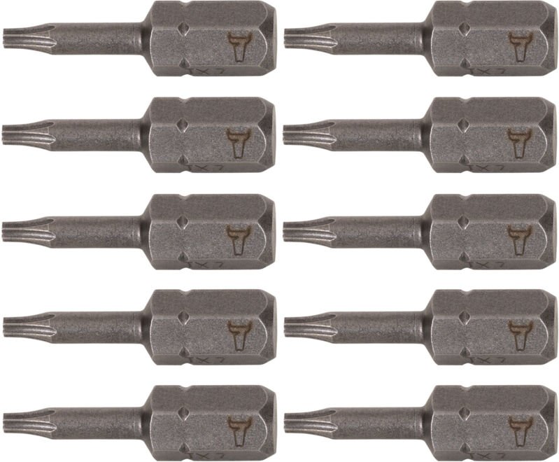 Torx-Bit tx 7, Form c 6,3, Länge 25 mm, 10er Pack 10 Stk - Stier