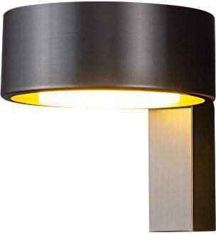 Wandleuchte aus Messing mit Acryl-Panel-Schirm, moderne LED-Wandleuchte, Nachttisch-Leselampen, Mini-Wandleuchte aus Kup...