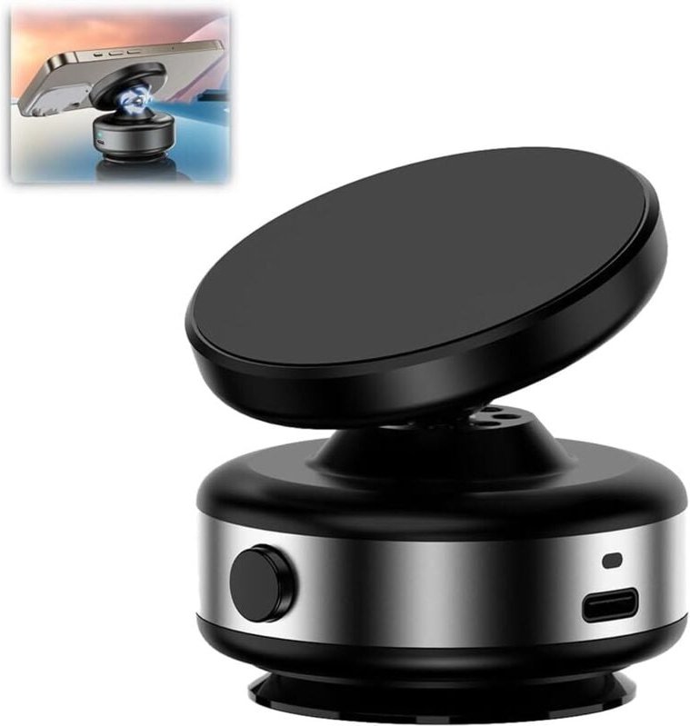 360° drehbare Auto-Navigationshalterung – Doppelseitige Magnet- und Saugnapfhalterung – Armaturenbretthalterung, univers...