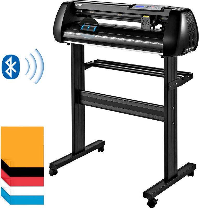 Vevor Schneideplotter 780 mm Schnittbreite Plottermaschine, 10 - 800 mm / s Folienschneider, 3 Klingen Folienplotter Cut...