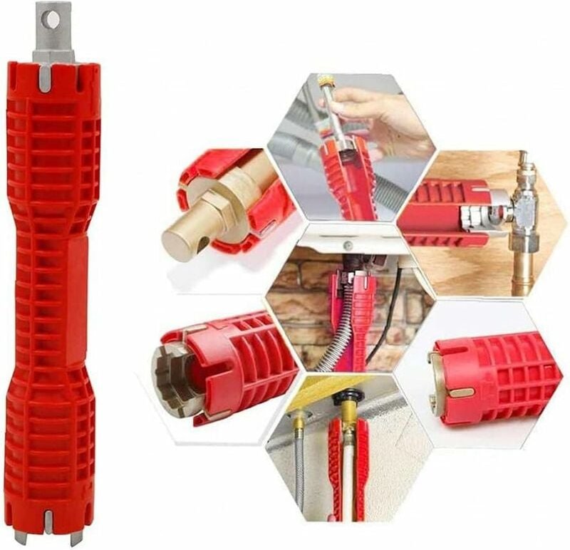 Wasserhahn- und Spülen-Installateur Wasserhahn-Spülen-Installateur Wasserrohrschlüssel-Werkzeug für Klempner Hausbesitze...