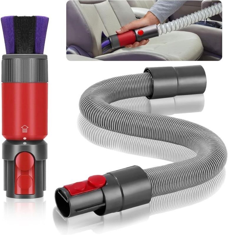 2-teiliges Anti-Kratz-Bürstenset für Dyson Staubsauger, passend für Dyson V7, V8, V10, V11 und V15, mit flexiblem Verlän...