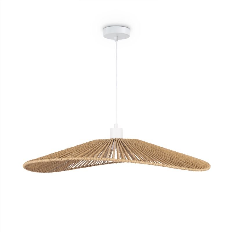 Led Pendelleuchte Esszimmer Pendellampe Wohnzimmer Küche Papier Boho Style E27 Weiß, Typ 1 - Paco Home
