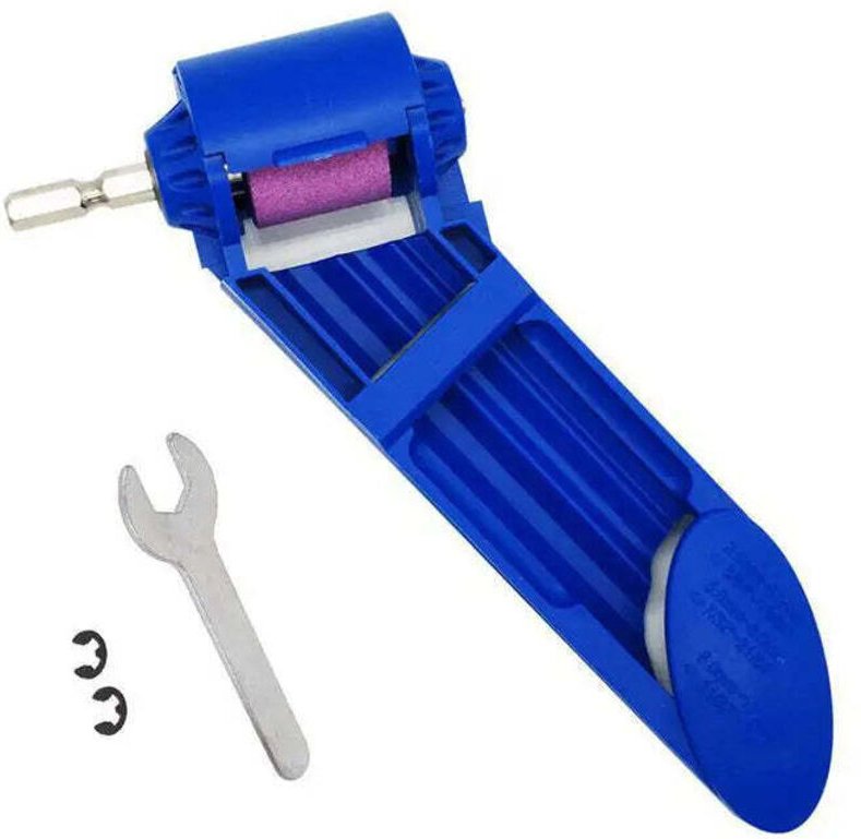 Portable drill bit sharpener for screwdrivers