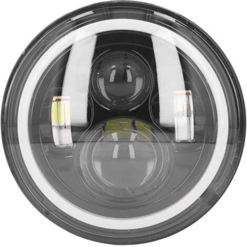 7-Zoll-LED-Motorradscheinwerfer, 6000 K, hohe Helligkeit, 6000 Lumen, Gehäuse aus Flugzeugaluminium, Fern-/Abblendlicht,...