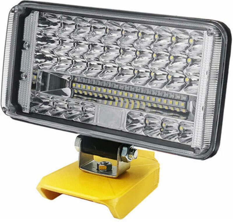Jalleria - 27W 7200LM 48LED 5 Zoll Arbeitsleuchte, Taschenlampe für dewalt xr 14,4V-18V Lithiumbatterie