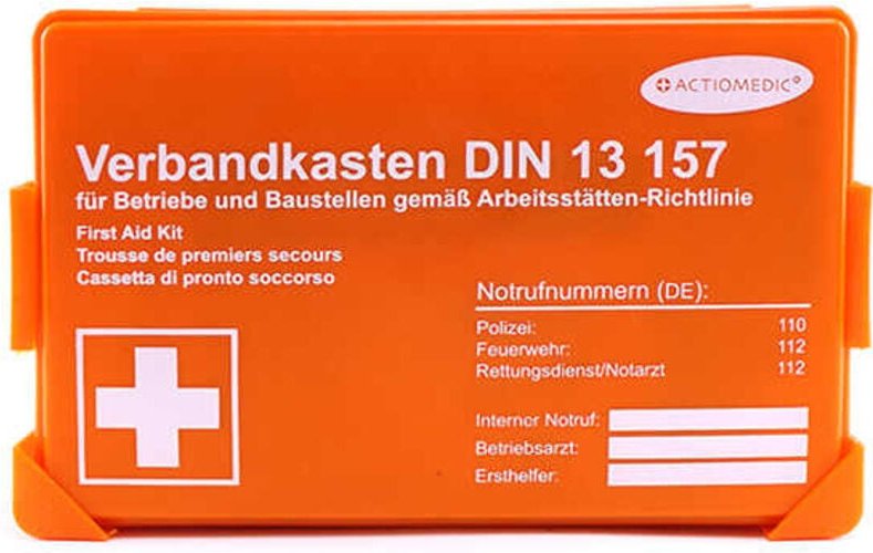 Gramm medical 418.035.01511 Betriebsverbandkasten, Orange, 26 x 9 x 18 cm