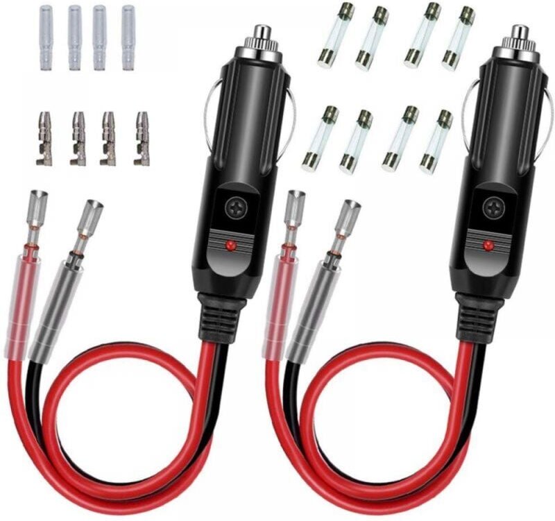 12V24V Auto-Zigarettenanzünder-Buchsenkabel Bullet Terminal Draht Zigarettenanzünder Luftpumpe Verlängerungskabel Zigare...