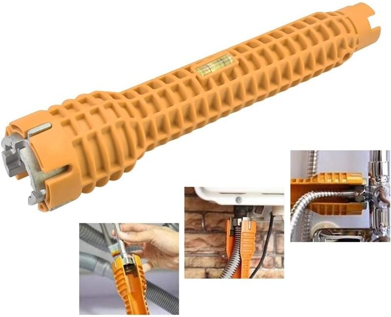 Beijiyi - Wasserhahnschlüssel, Rohrschlüssel aus verstärktem Nylon und Aluminiumlegierung, multifunktionaler Mischer-Was...