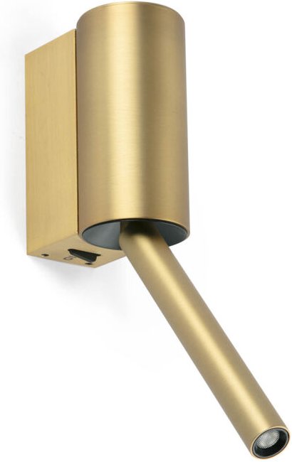 Faro Dante Dante LED-Lesewandleuchte, Satingold, 3 W, 2700 K