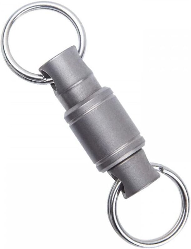Titan-Schlüsselanhänger, Titan-Schnellverschluss-Schlüsselanhänger, abnehmbarer doppelseitiger Schlüsselanhänger mit Dre...