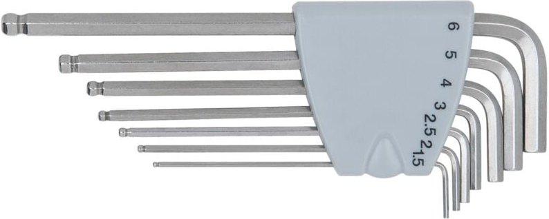 Edelstahl Innen6kant-Winkelstiftschlüssel-Satz, 7-tlg