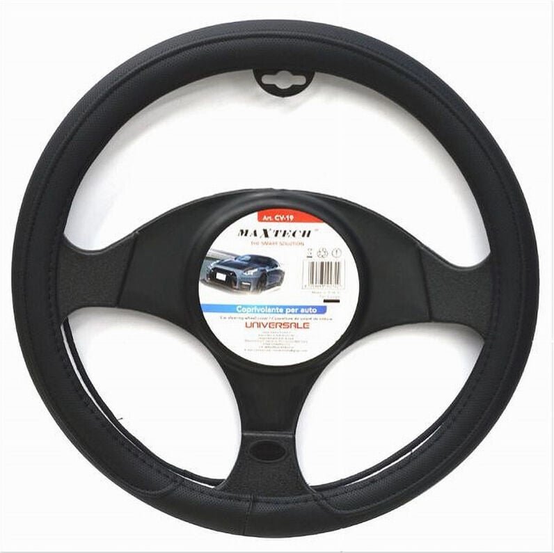 Thumbnail - Trade Shop Traesio - Trade Shop - universal auto lenkradabdeckung schutz lenkung 38CM schwarz CV-19 -