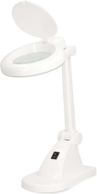 Nedis Lupenleuchte / Linsenstärke: 3 - 12 Dioptrien / 6500 K / 6 W / 400 lm / Weiss