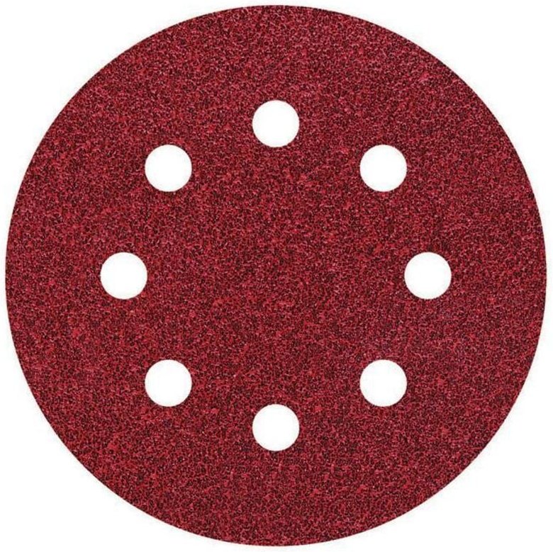 Haftschleifscheibe K240 ø 125 mm Korund 5 Stück für Exzenterschleifer - Wolfcraft