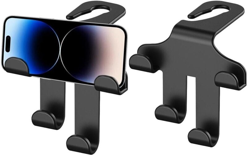 Csparkv - 2 Stück Autotaschenhaken zum Aufhängen auf dem Rücksitz Auto-Innenzubehör, Rest-Organizer