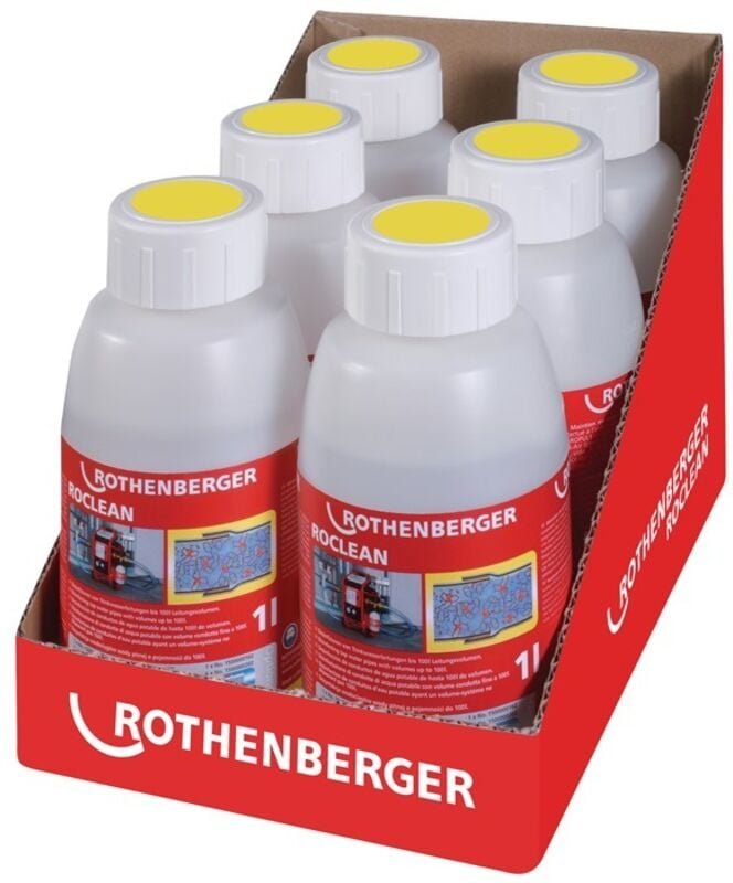 6er Pack ropuls Desinfektionsmittel Reinigung bei Legionellenbefall - Rothenberger
