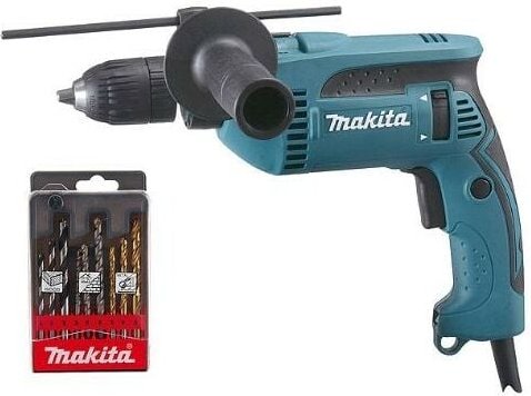 Schlagbohrmaschine Makita 13 mm 680W + Waldkoffer angeboten - HP1641K1X