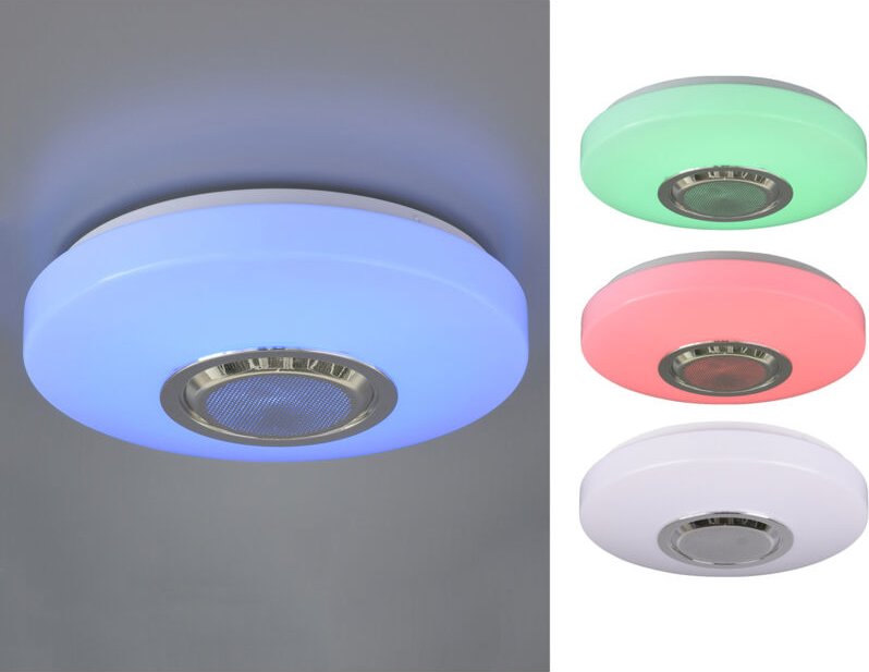 Reality Leuchten - led Deckenleuchte maia dimmbar mit Fernbedienung & Farbwechsler ø 33cm